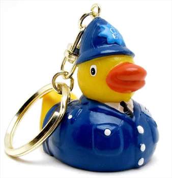 DUCK KEYRING - POLICEMAN