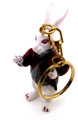 WHITE RABBIT WITH WATCH FIGURINE