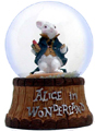 ALICE HERALD RABBIT WITH TRUMPET MINI GLOBE 45mm