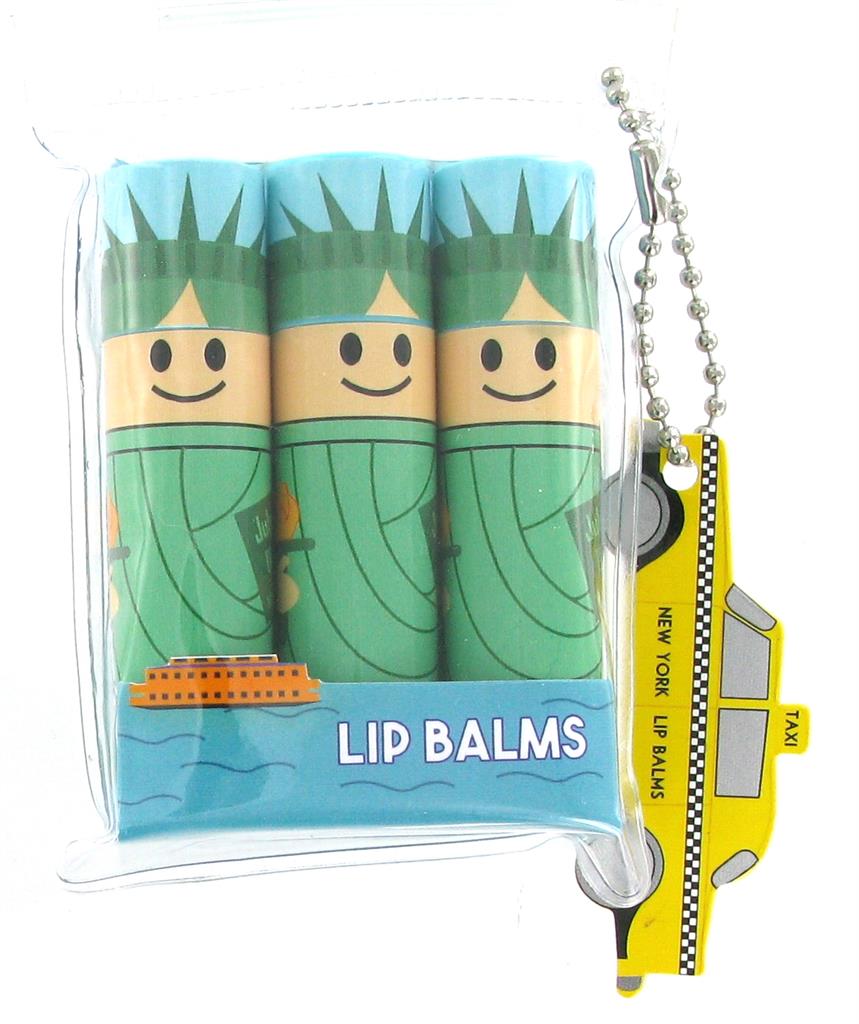 Lip Balm Statue of Liberty - Pack of 3