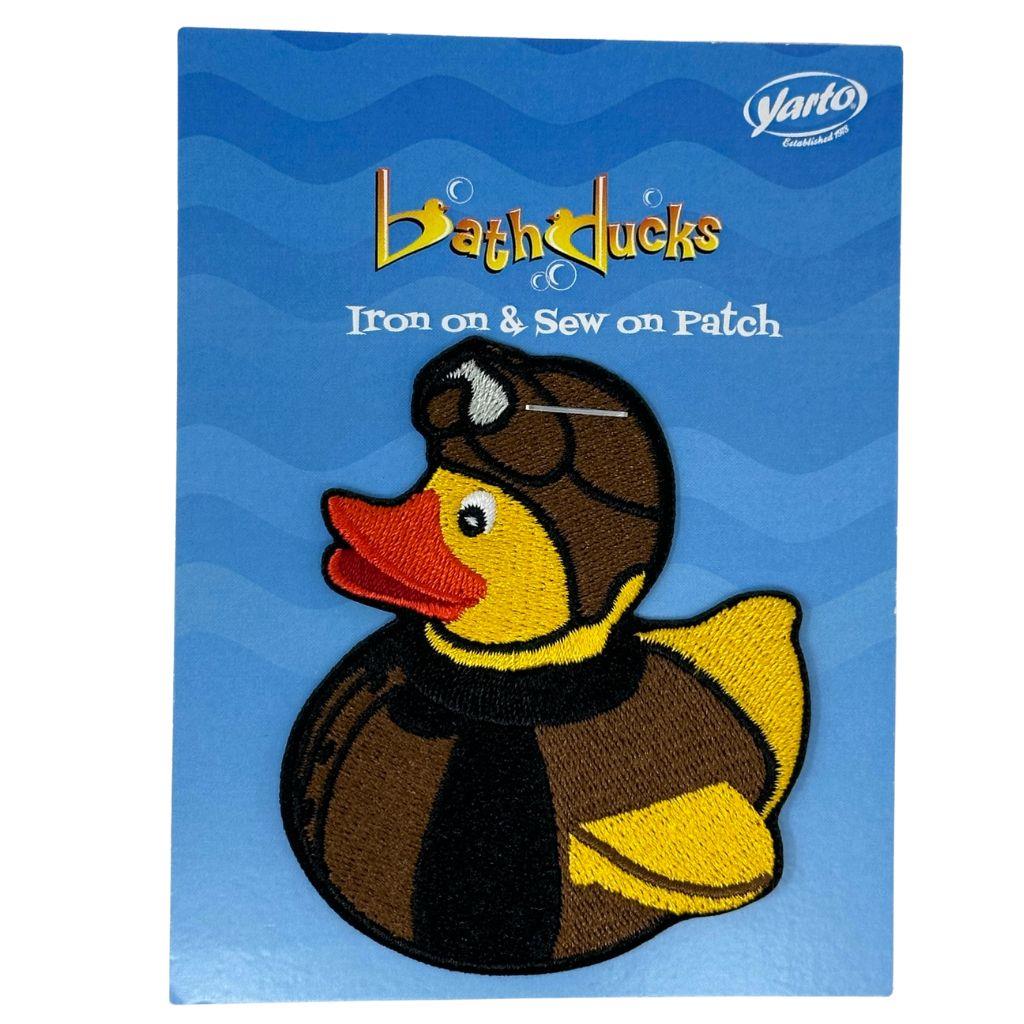 Embroidered Patch Old Fashioned Pilot Duck