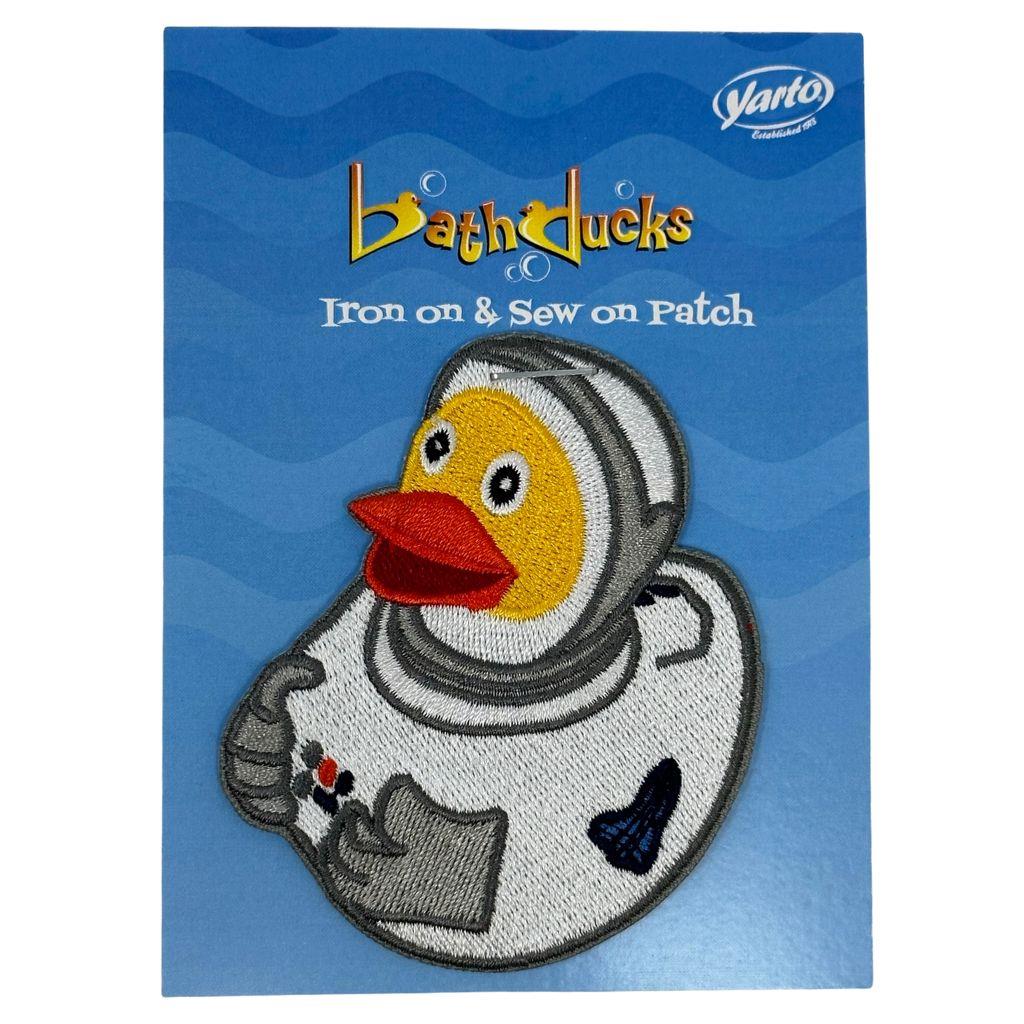 Embroidered Patch Astronaut Duck