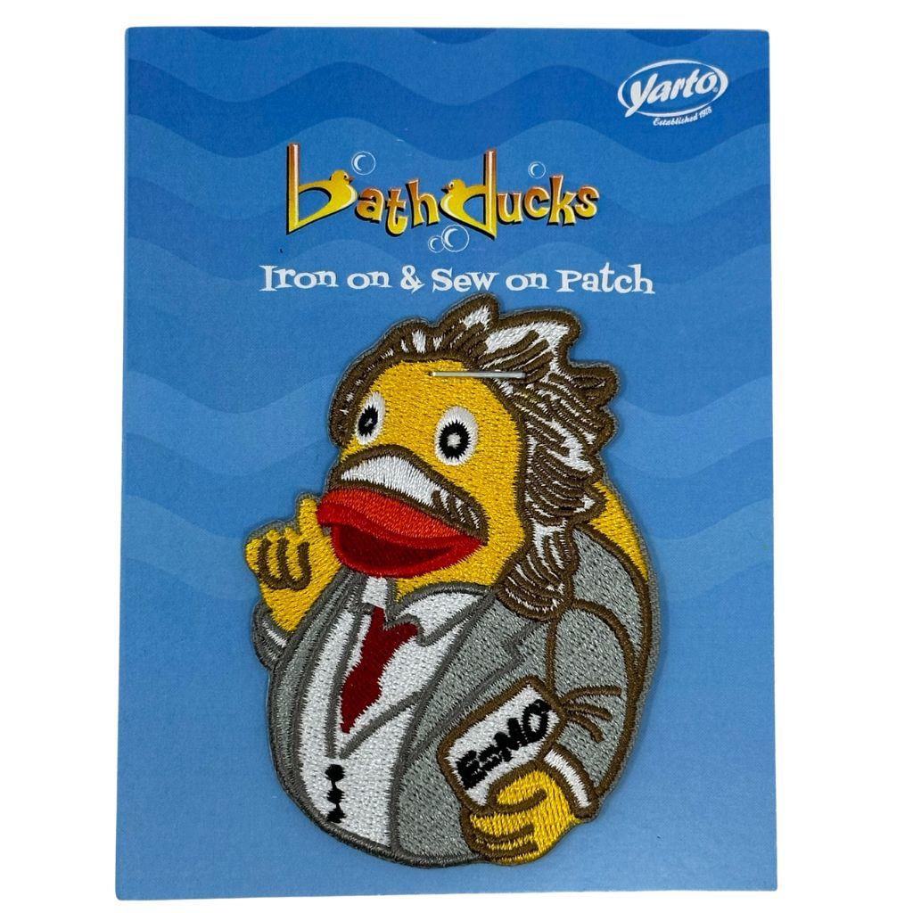 Embroidered Patch Albert Quackstein (Einstein) Duck